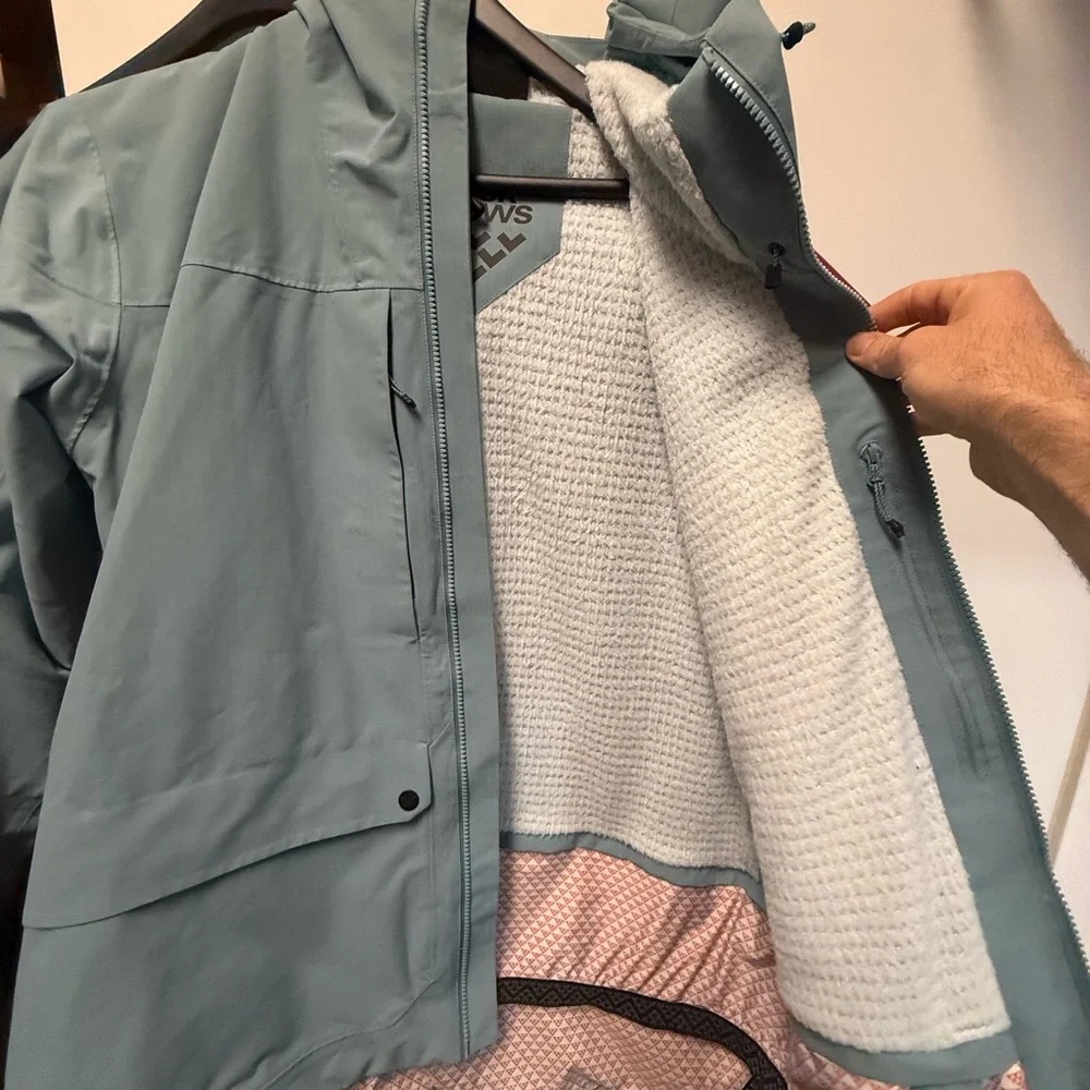 Black Crows Sky Blue Hooded Jacket - Picture 3 of 3